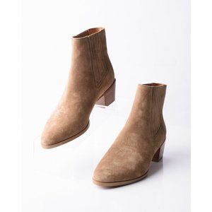 Rag & Bone Rover Womens Tan Suede Ankle Boots Chelsea Bootie Sz 8.5 EU 38.5 New